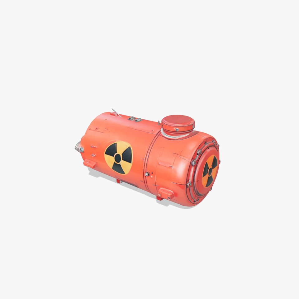 Red Torpedo Model Pack with Hazard Symbol